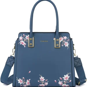 Handbags for Women with Multiple Internal Pockets in Pretty Color Combination, Women's Satchel Handbag