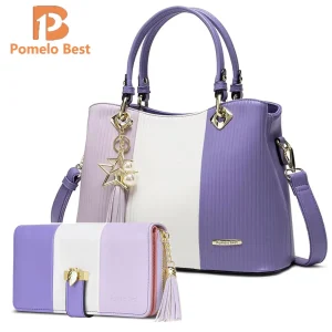 Pomelo Best Women Tote Bag Fashion Underarm Pouch Large Capacity Soft Shoulder Bag Crossbody Bag Casual Portable BucketBags