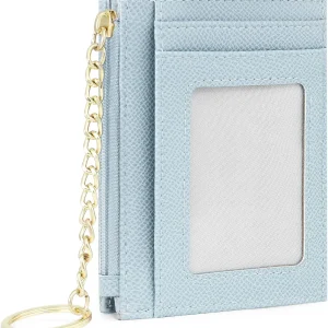 Elegant Blue Card Case with Hand Loop Durable Kartenetui mit Handschlaufe Blau for Daily Use